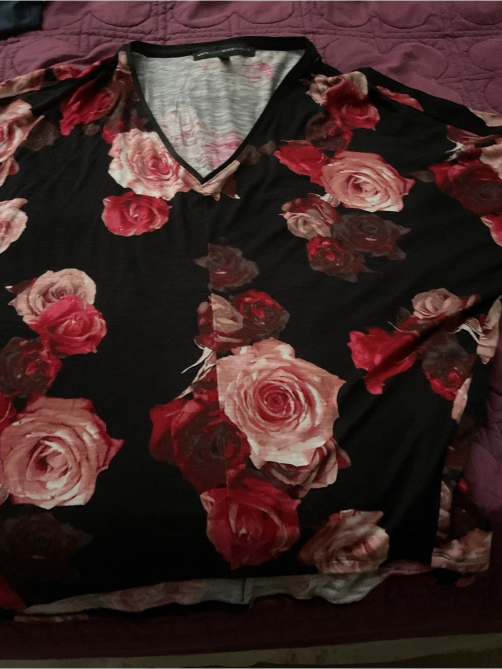 Stunning shirt of Roses WHBM